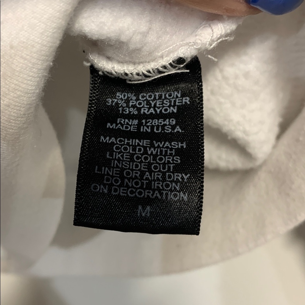 AVIATOR NATION WOMENS ZIP UP HOODIE SWEATSHIRT WHITE MEDIUM - Picture 6 of 7